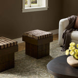 Kubi Accent Stool, Sandhill Cocoa by Four Hands