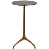 Beacon Accent Table, Gold-Furniture - Accent Tables-High Fashion Home