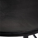 Coreene Oval Coffee Table, Aged Black-Furniture - Accent Tables-High Fashion Home