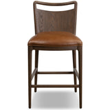 Jessen Leather Counter Stool, Sonoma Chestnut by Four Hands