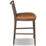 Jessen Leather Counter Stool, Sonoma Chestnut by Four Hands