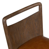 Jessen Leather Counter Stool, Sonoma Chestnut by Four Hands