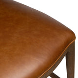Jessen Leather Counter Stool, Sonoma Chestnut by Four Hands