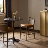 Jessen Leather Counter Stool, Sonoma Chestnut by Four Hands