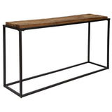 Holston Console Table, Satin Black-Furniture - Accent Tables-High Fashion Home