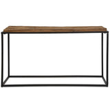 Holston Console Table, Satin Black-Furniture - Accent Tables-High Fashion Home