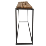 Holston Console Table, Satin Black-Furniture - Accent Tables-High Fashion Home