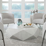 Volker Large Coffee Table, White-Furniture - Accent Tables-High Fashion Home