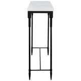 Bourges Console Table, Black/White