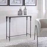 Bourges Console Table, Black/White