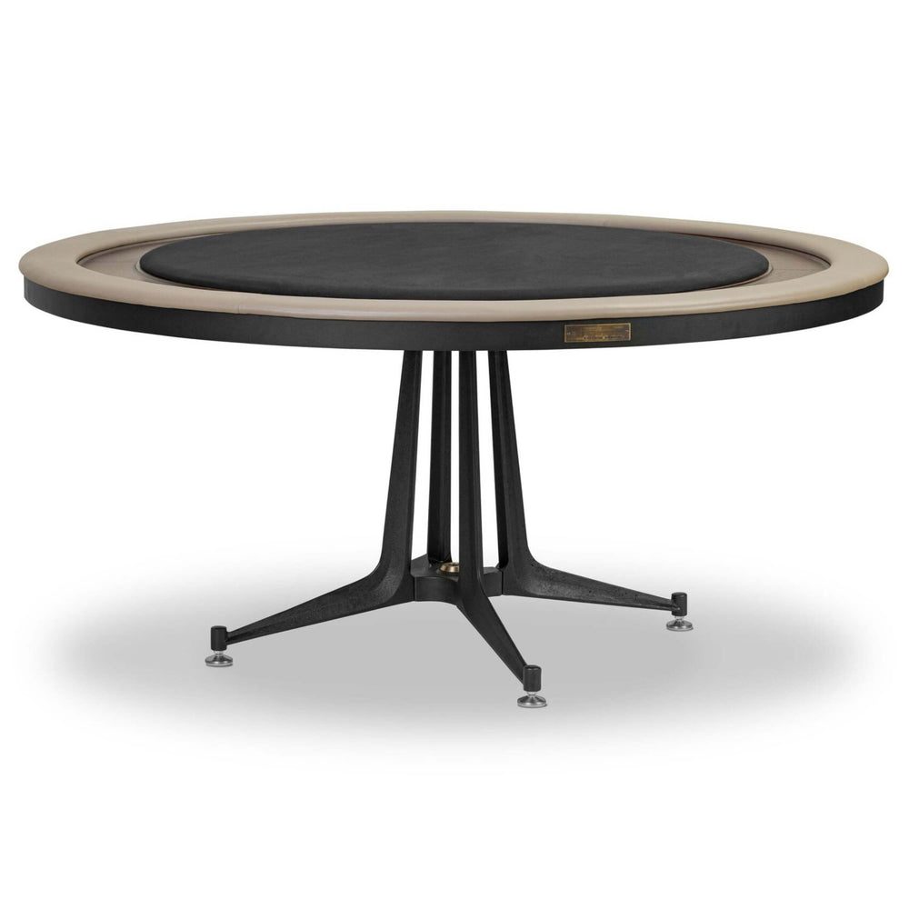 District Eight Poker Table, Smoked Oak by Four Hands