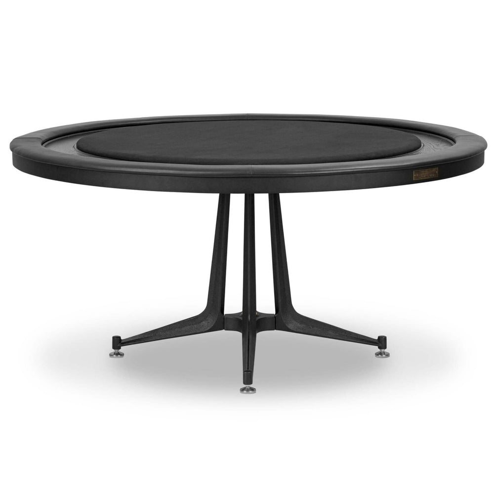 District Eight Poker Table, Black by Four Hands-Furniture - Accent Tables-High Fashion Home