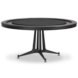 District Eight Poker Table, Black by Four Hands-Furniture - Accent Tables-High Fashion Home