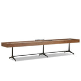 District Eight Large Shuffleboard Table, Smoked Oak by Four Hands
