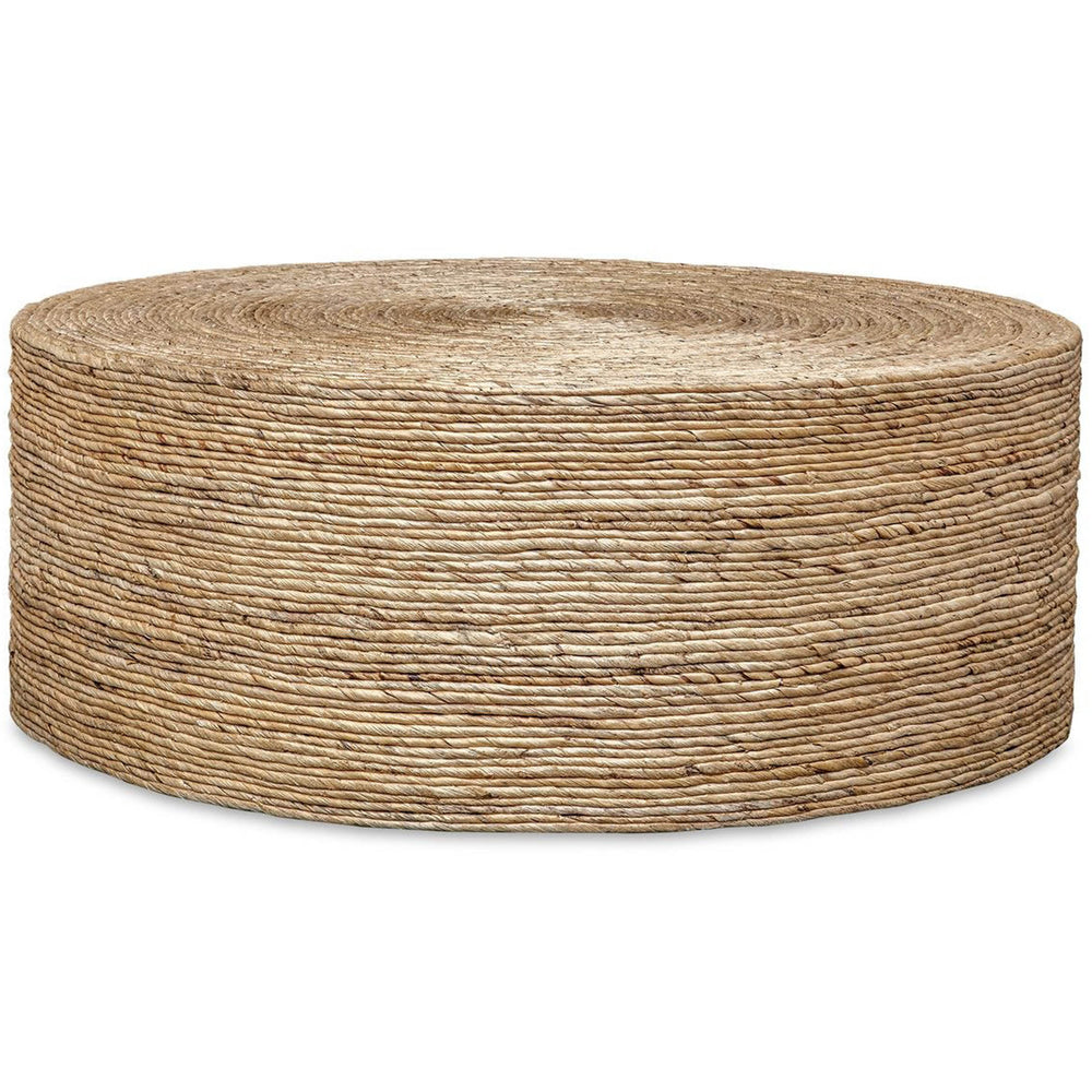 Rora Round Coffee Table, Natural-Furniture - Accent Tables-High Fashion Home