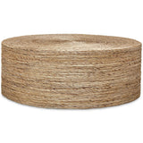Rora Round Coffee Table, Natural-Furniture - Accent Tables-High Fashion Home