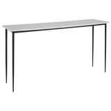 Nightfall Console Table, Black/White-Furniture - Accent Tables-High Fashion Home