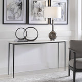 Nightfall Console Table, Black/White-Furniture - Accent Tables-High Fashion Home
