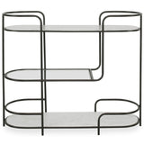Trolley Bar Console, Satin Black
