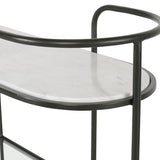 Trolley Bar Console, Satin Black