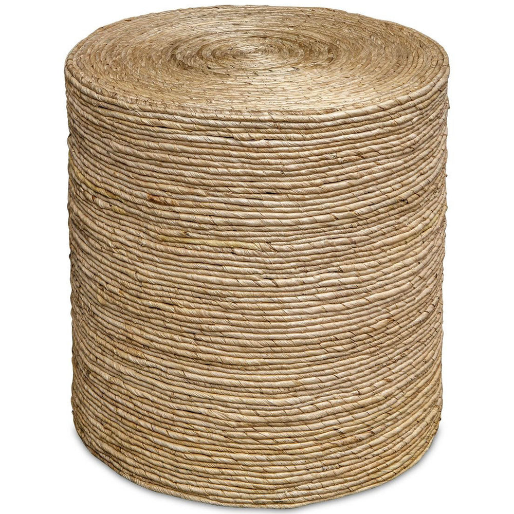 Rora Round Accent Table, Natural-Furniture - Accent Tables-High Fashion Home