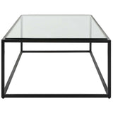 Bravura Coffee Table, Black-Furniture - Accent Tables-High Fashion Home