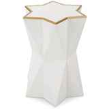 Capella Accent Table, White-Furniture - Accent Tables-High Fashion Home