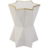 Capella Accent Table, White-Furniture - Accent Tables-High Fashion Home