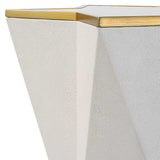 Capella Accent Table, White-Furniture - Accent Tables-High Fashion Home