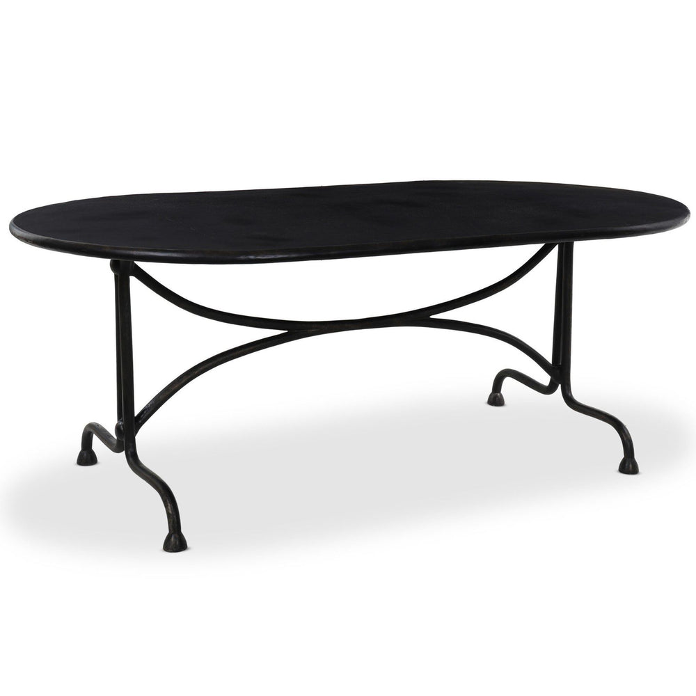 Lenoir Outdoor Dining Table, Disstressed Bronze by Four Hands