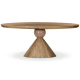 Bibianna Oval Dining Table, Blush Marble by Four Hands