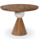 Bibianna Oval Dining Table, White Marble by Four Hands