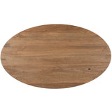 Bibianna Oval Dining Table, White Marble by Four Hands
