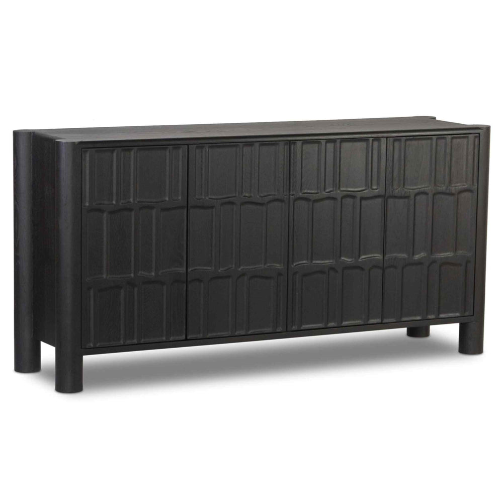 Ezri 4 Door Sideboard, Black Oak by Four Hands