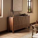 Ezri 4 Door Sideboard, Cocoa Oak by Four Hands