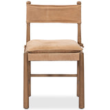 Feron Leather Dining Chair, Winchester Beige, Set of 2 by Four Hands