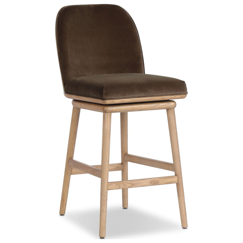 Camden Swivel Counter Stool, Surrey Mink by Four Hands — PRM_1