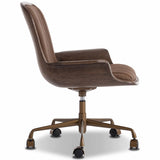 Frankie Leather Desk Chair, Maestro Cigar by Four Hands
