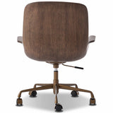 Frankie Leather Desk Chair, Maestro Cigar by Four Hands