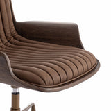 Frankie Leather Desk Chair, Maestro Cigar by Four Hands