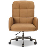 Acton Leather Desk Chair, Maestro Camel by Four Hands