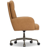 Acton Leather Desk Chair, Maestro Camel by Four Hands