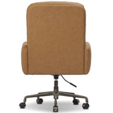 Acton Leather Desk Chair, Maestro Camel by Four Hands