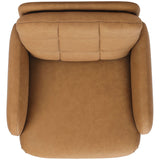 Acton Leather Desk Chair, Maestro Camel by Four Hands