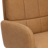 Acton Leather Desk Chair, Maestro Camel by Four Hands