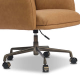 Acton Leather Desk Chair, Maestro Camel by Four Hands