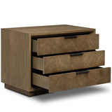 Salta Nightstand, Brown Oak Thin Oyster by Four Hands