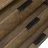 Salta Nightstand, Brown Oak Thin Oyster by Four Hands