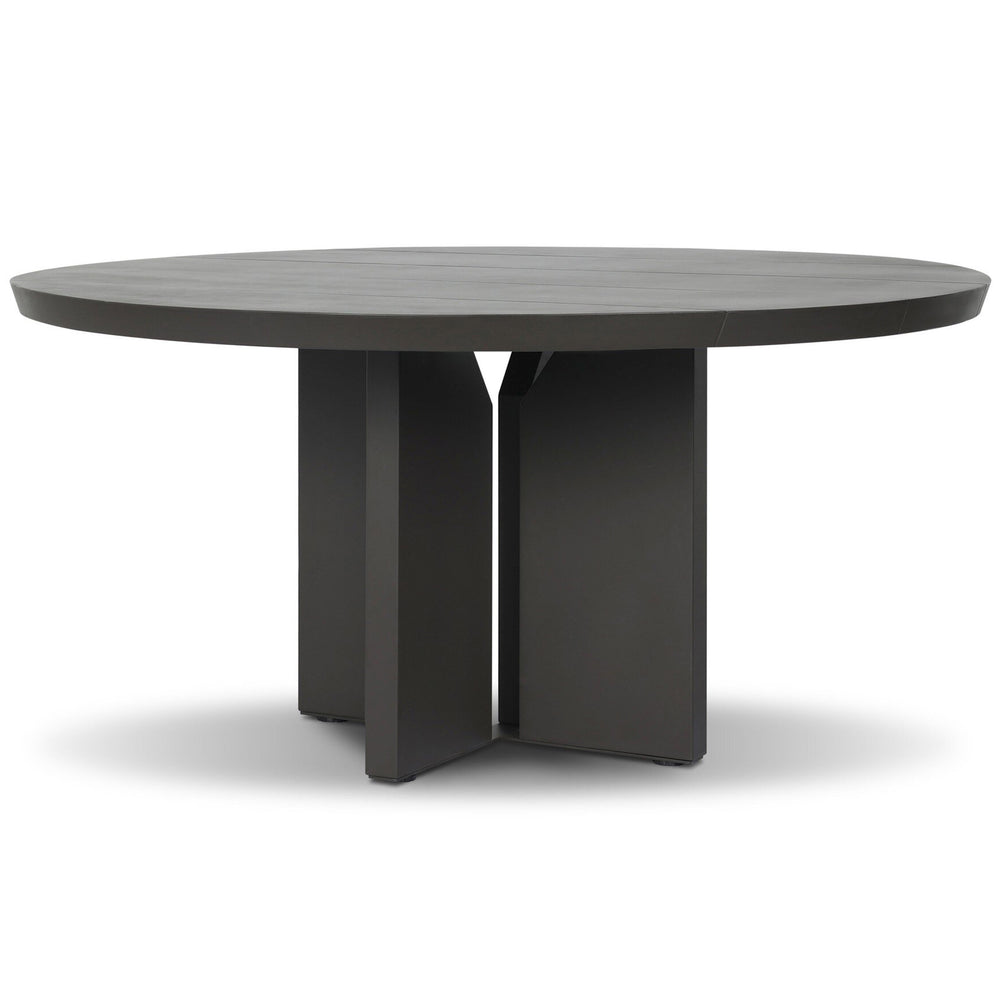 Ernest Outdoor Metal Dining Table, Bronze by Four Hands
