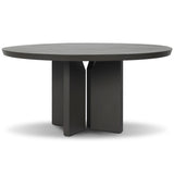Ernest Outdoor Metal Dining Table, Bronze by Four Hands